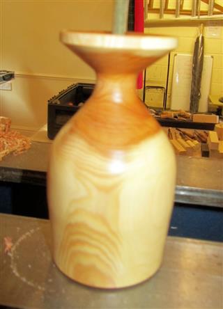 Stuarts first project. A bud vase